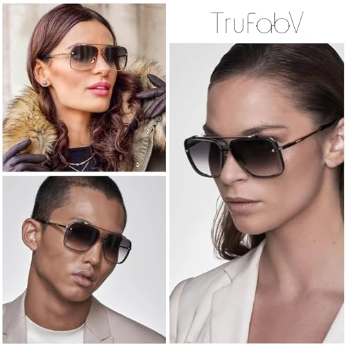 Retro 70s Rimless Square Sunglasses for Women Men Fashon Glasses3