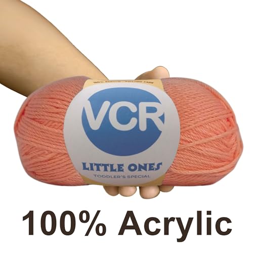 Image of VCR Orange Yarn, 100 Grams Hank, 190 Meters Length, Acrylic Ball for Crochet and Knitting, Soft Crosia Threads, Pack of 1 Yarn, Suitable for DIY Crafts
