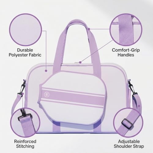 Bolsa deportiva para bádminton que organiza tus palas de pickleball cómodamente 2