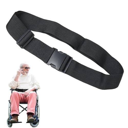 Cinturón de seguridad para silla de ruedas de 200 cm con hebilla de liberación rápida, correa de soporte de postura de nailon ajustable para sillas de ruedas y scooters de movilidad