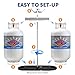 Flame King Dual RV Propane Tank Cylinder Rack for RVs and Trailers for 30lb Tanks - KT30MNT (Tanks Sold Separately), Black