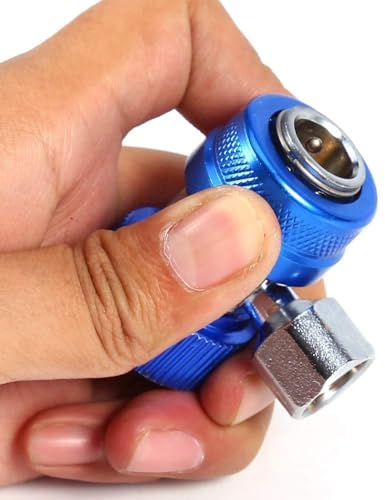 Acoplador rápido ajustable para R134a con conectores 1/4 pulg miniatura 6