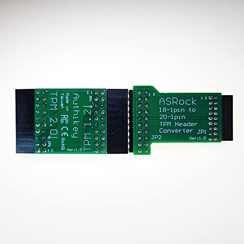 Amazon | Authikey 両頭差替式 TPM 2.0+1.2 モジュール ASRock