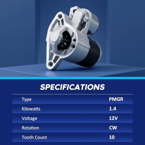 Image of 17948 New Starter 2011-2020 Dodge Durango V8 5.7L, 2009-2010 Dodge Ram V8 5.7L, 2011-2020 Ram 1500 2500 3500 V8 5.7L, 2009-2010 Commander, 2009-2020 Grand Cherokee V8 5.7L, 56044736AB M000T23271