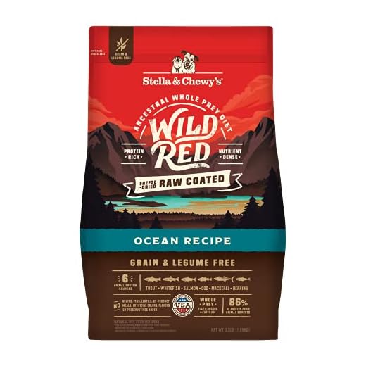 Stella & Chewy's Wild Red Dry Dog Food Raw Coated High Protein Grain & Legume Free Ocean Recipe, 3.5 lb. Bag