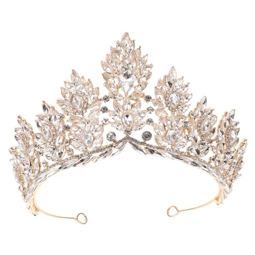 Couronne Baroque Mikikit Tiare en Zinc pour Concours de Beauté et Cérémonie de Mariage