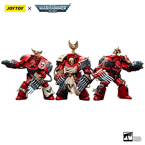 Leboo Joytoy Warhammer 40K 1/19 Action Figure Blood Angels Assault Terminators Combat Patrol Joy Toy Model Set(Sergeant Santoro + Brother Nassio + Brother Tyborel) #TOP1