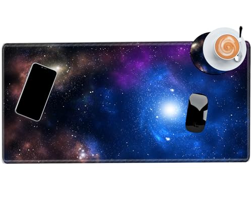 Image of Galaxy Mouse Pad XXL Large Space Mousepad 24x12 Desk Mat Gaming Desk Pad Long Big Computer Mat Extended Mouse Mat for Wireless Mouse Non Slip Work Laptop