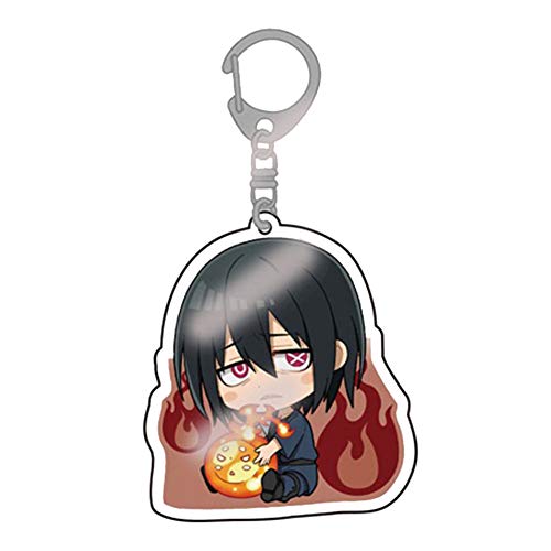 Bowinr Fire Force Cute Keychain, Anime Acrylic Pendant Keyring for Bags, Keys and Pencil Cases(Shinmon Benimaru)