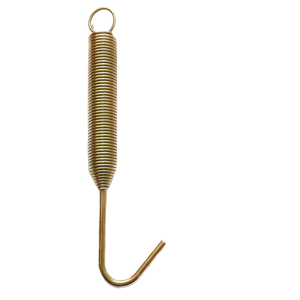 Tonbag, 4 molle di estensione da 29 mm x 144 mm, estensione a molla da 2,8 mm, in acciaio zincato e gancio girevole a molla in acciaio zincato