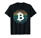 Bitcoin Crypto Color Sphere Cryptocurrency Logo Coin T-Shirt
