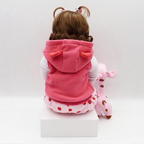 Reborn Baby Puppen Handgemachte Lebensechte Realistische Silikon Vinyl Niedlichen Baby Puppe Weiche Simulation 24 Zoll 61 Cm Augen Offen Kinder Lieblings Geschenk – Bild 4