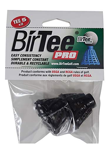 'BirTee Pro Golf Tees - Size #1 (1/4'') Individual Size Packs - 4 Tees Per Pack. Winter/Mat/Simulator Tees'