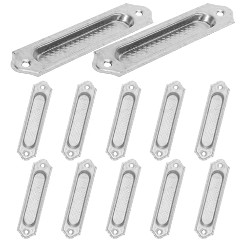 Angoily 20 Unidades Tiradores Instalación Oculta de Acero Inoxidable Empotrados Diseño Moderno y Tamaño 12.5x2.9x0.7cm para Armarios y Cajones Ideales para Muebles de Rv y Dormitorios