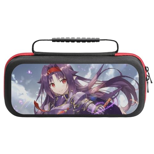 Switch ケース かわいい ソードアート・オンライン SAO ユウキ スイッチ 収納ケース カバー ナイロン素材 全面保護 防塵/防水/防汚/耐衝撃 26x11.5x5.2cm Switchに対応 保護用ハードケース 大容量な収納力 アクセサリーポーチ
