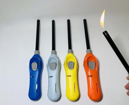 Encendedores de gas largos recargables pack de 8 miniatura 6