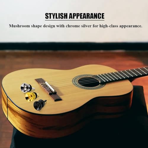 FASE 12 Pièces Boutons de Verrouillage de Sangle de Guitare Broches D’Extrémité en Métal avec Vis de Pièces de Rechange Accessoires pour Guitare Électrique Classique Acoustique Basse Ukulél - Les Beatles, Paul McCartney, John Lennon, RIngo Starr, George Harrison FASE 12 Pièces Boutons de Verrouillage de Sangle de Guitare Broches D'Extrémité en Métal avec Vis de Pièces de Rechange Accessoires pour Guitare Électrique Classique Acoustique Basse Ukulél – Image 5