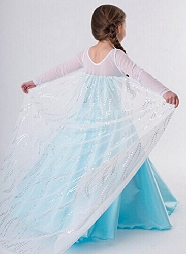 Ice Princess Frozen Snow Queen Elsa Party Cosplay Costume Dress Style2(7-8 Year) - //coolthings.us