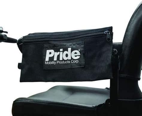 Pride Mobility Small scooter armrest saddle bag DWR1020D010 image 3 of 4 B08JJF12G5