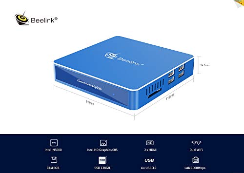 Beelink Mini PC N50 8GB Ram 128GB M.2 SSD Desktop