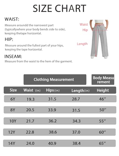 Pantalon de survêtement large filles 6-14 ans EXARUS à cordon - 6