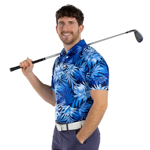 Image of Royal & Awesome Funny Golf Shirts for Men, Mens Golf Shirt, Crazy Golf Shirts for Men, Fun Golf Polos for Men, Mens Polo Golf