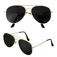 W WIDMANN MILANO Party Fashion - Brille mit farbigen Gläsern, Pilotenbrille, Accessoire für 80er Jahre Mottoparty, Karneval