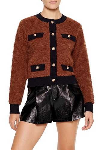 Forever 21 Women's Two-Tone Cardigan Sweater