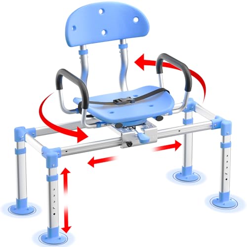 KingPavonini 550lbs Sliding Shower Chair