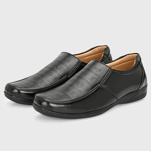 Image of Centrino Slip-on Men's Formal Shoe | Stylish with Soft Cushioned Insole | Trendy Non Lace-Up Design | Perfect for Formal & Office Wear (7680)