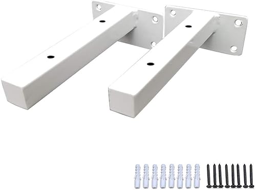 Miniatura 7 de Soporte de estantería para decoración de tuberías rústicas, soportes de estantería para estanterías ocultas de pared, soportes de soporte para