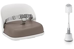 Oxo Tot Perch Booster Seat with Straps, Taupe & Tot Bottle Brush...