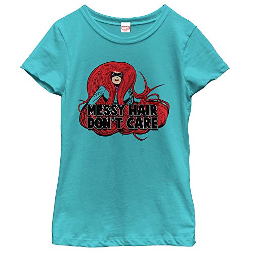 Marvel Girl's Messy Hair T-Shirt