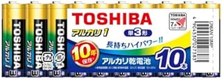 （まとめ買い）東芝 アルカリ乾電池 単3形 10本パック LR6AN 10MP 【×5】
