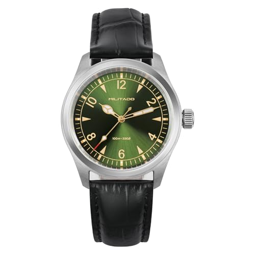 Image of TACTICAL FROG Militado ML08 Field Watch Japanese Sweep VH31 / 515 Movt with Calendar, Men's Military Watch Sapphire Crystal 10 ATM Waterproof Analog Watches for Men