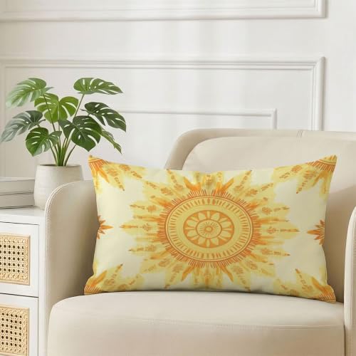 Taie d'oreiller velours 60x80 orange avec impression double face