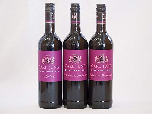 ドイツ脱アルコール赤ワイン3本セット カールユングカベルネ・ソーヴィ二ヨン2本 メルロー1本赤ワイン750ml×3のサムネイル