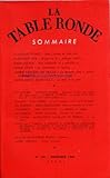 TABLE RONDE (LA) [No 191] du 01/12/1963 - ST. FUMET - JEAN COCTEAU - F. SUR - JOSEF PIEPER - ODILE VETO - .A VASQUEZ DE PRADA - M.AIMEE MERAVILLE - PH SENART - G. LE BRAS - CHRIST - CHAUCHARD - FOURASTIE - GOUHIER - CASTILLON D PERRON - PORGAL - CABANIS - CAPRIER - CASTILLON - PERRON - CHRIST - GUITTON - JEAN-NESMY - NEVEUX - SENART - DE SPENS - TERDJAN - VANDROMME - DE BOURBON BUSSET