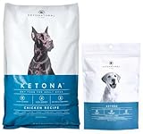 Ketona Chicken Recipe Dry Dog Food (24.2lb) and Chicken Liver Dog Treats Bundle, High Protein and...
