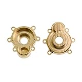 Fauge Brass Front Steering Cup Rear Axle Barrel C Hub Carrier for Redcat GEN8 RC Crawler Car...