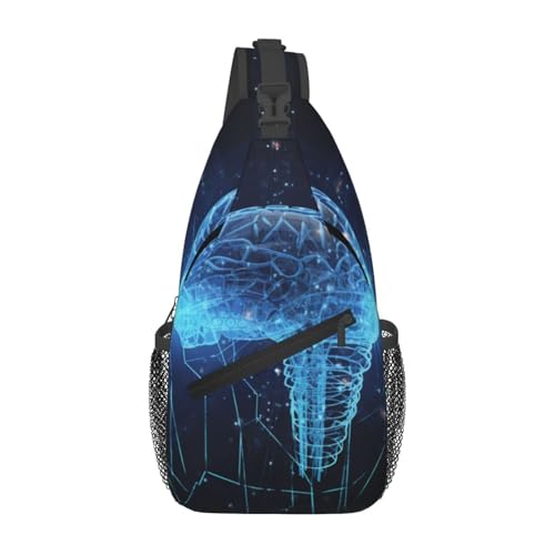 Bolso cruzado tipo bandolera unisex negro miniatura 1