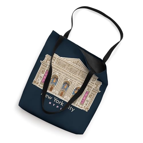 Bolso Tote de dibujo a mano New York City NYPL miniatura 2