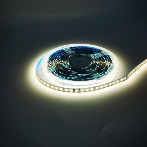 Cinta LED flexible 16.4 ft 120 leds/m blanco natural