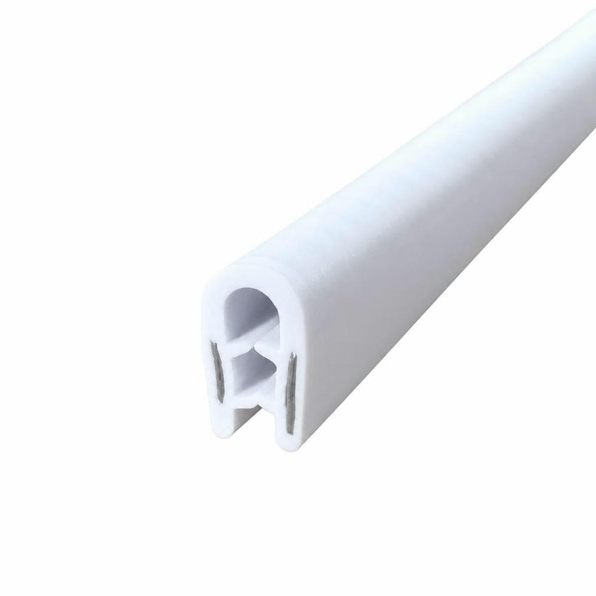 1/3/5M U-Shaped Sealing Strip Rubber Edging Stainless Steel Edge Sealing Protectio Door Seal Strip Car Seals Strips-A-1M