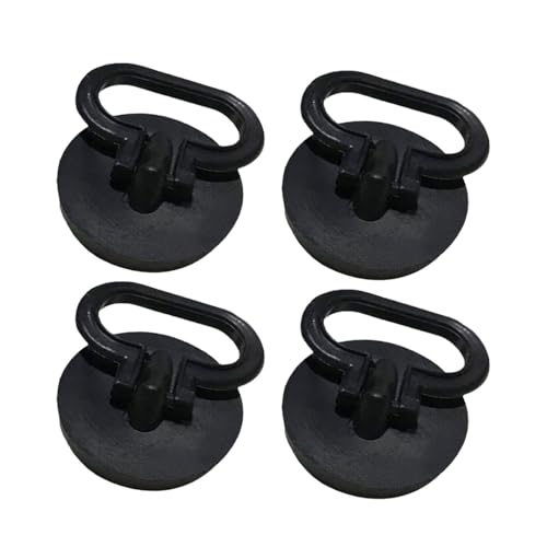 Auriselle 4 Pezzi Tappi per Lavello Tappi di Scarico da 46 mm con Protezione Dagli Odori per Lavello da Cucina con Ganci per Lavelli da Cucina e Lavelli (Nero)