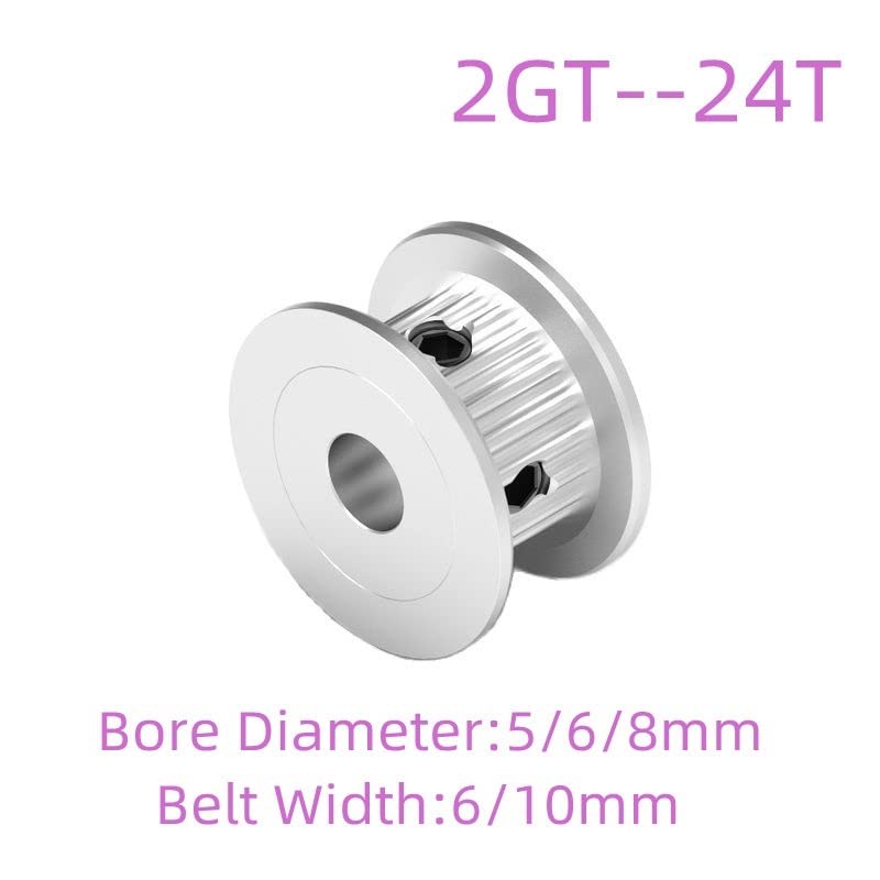 Produktbild von 10er Set GT2 Zahnriemen-Spannrollen Aus Aluminium – 20 Zähne, 5 Mm Bohrung, 6 Mm Breit, Für 3D-Drucker