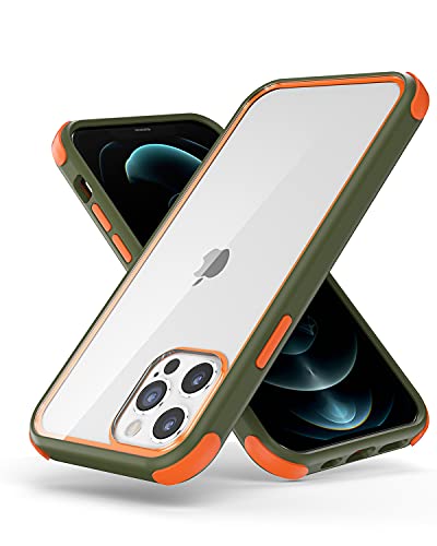 MobNano Compatible avec iPhone 12/12 Pro, Coque Hybride Ultra Fine, TPU Souple, Antichoc, Anti-Rayures, pour iPhone 12/12 Pro - Vert Clair Cover