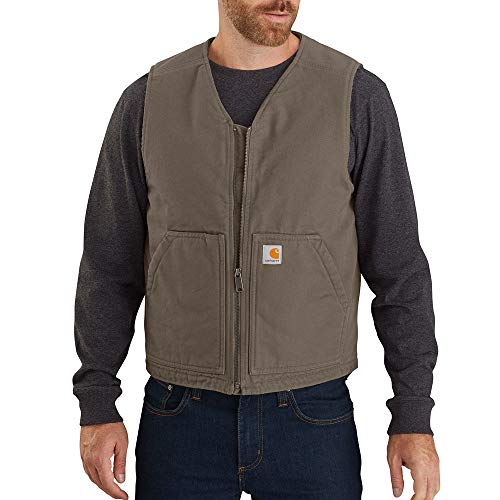 Carhartt Men's Relaxed Fit Washed Duck SherpaLined Vest