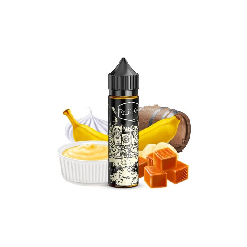elfbar nachfüll pod läuft aus E-liquide Baanana Trip en 50ml de la marque Religion Juice