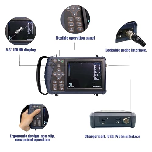 Dawei S1 Veterinary Portable Ultrasound Machine For Pregnancy Vet Handheld Scanner B-Ultra Sound With Probe For Horse,Cattle,Pig,Goat,Dog,Cat thumb #1